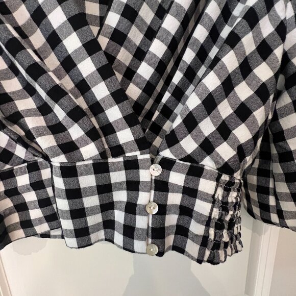 Gingham Crop Top - S - Picture 2 of 5